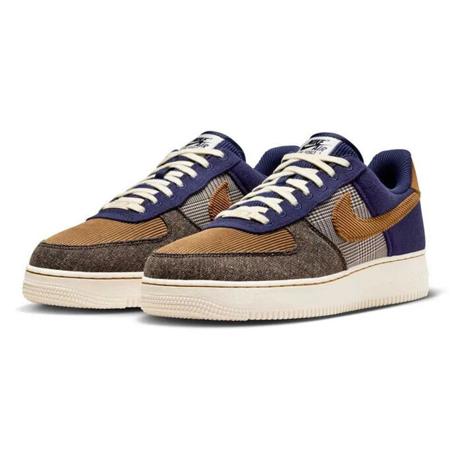 Giày Phối màu - Giày Thể Thao Nike Air Force 1 07 Premium Tweed Corduroy FQ8744-410 Phối Màu - Vua Hàng Hiệu