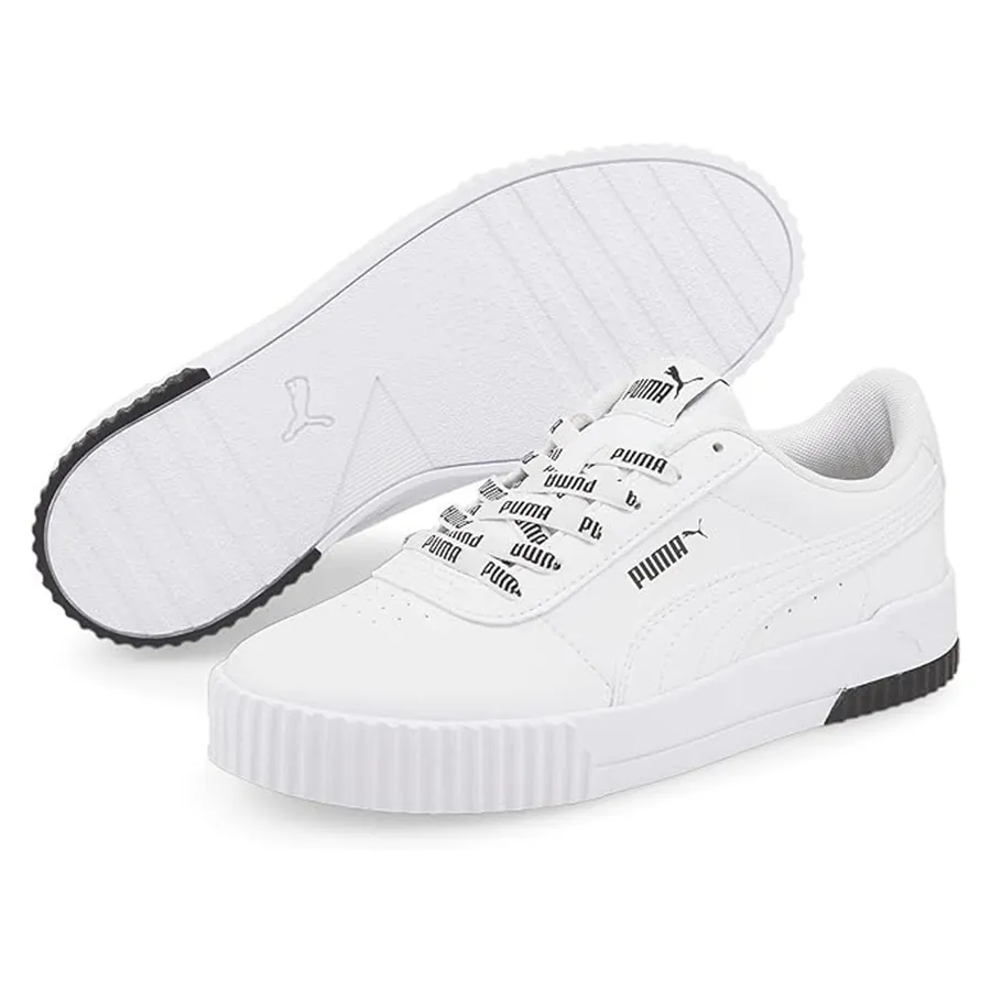 Giày Puma Giày thể thao - Giày Thể Thao Puma Carina Logomania White Black 383906 01 Màu Trắng Size 38 - Vua Hàng Hiệu