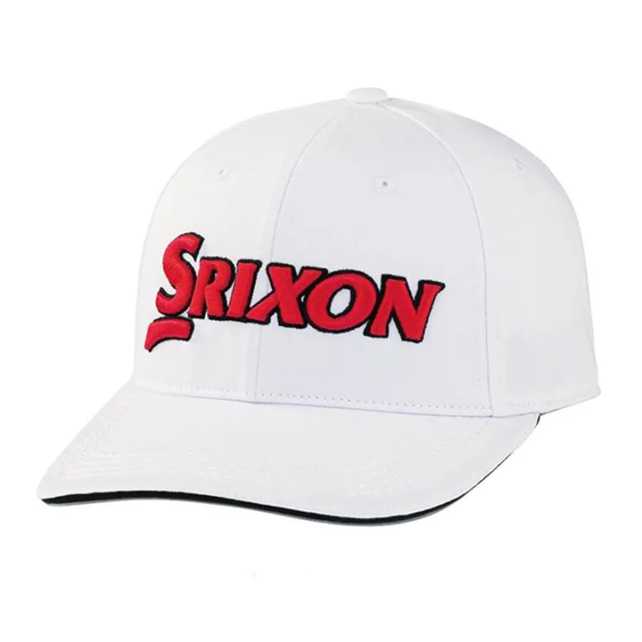 Dunlop - Mũ Dunlop Srixon Golf Hat SMH3130X Màu Trắng Đỏ - Vua Hàng Hiệu