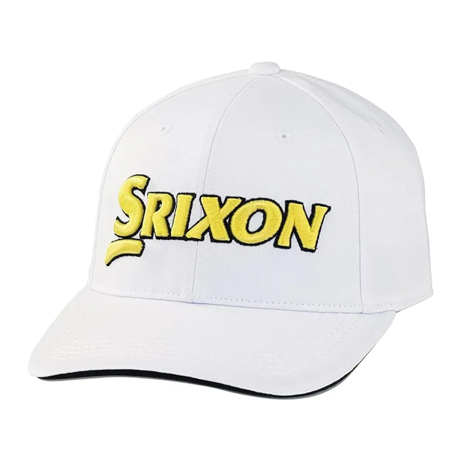 Dunlop - Mũ Dunlop Srixon Golf Hat SMH3130X Màu Trắng Vàng - Vua Hàng Hiệu