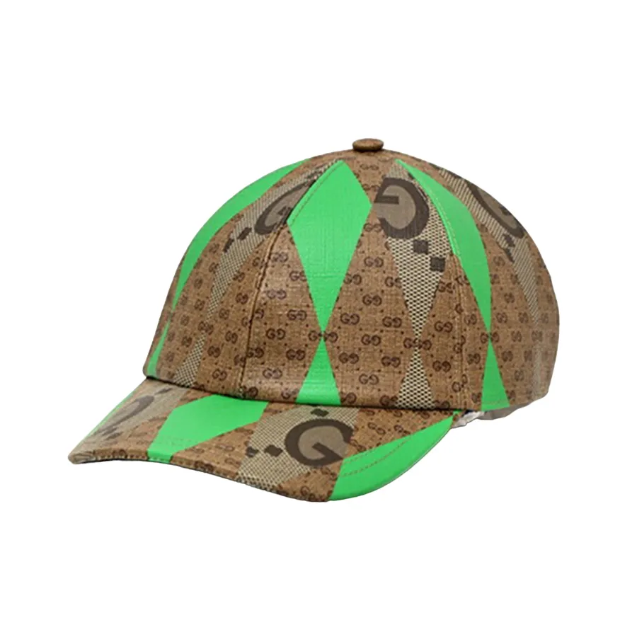 Mũ nón Gucci Mũ lưỡi trai - Mũ Gucci GG Supreme Baseball Hat 727478-4HAYC-9769 Màu Nâu/Xanh Size S - Vua Hàng Hiệu