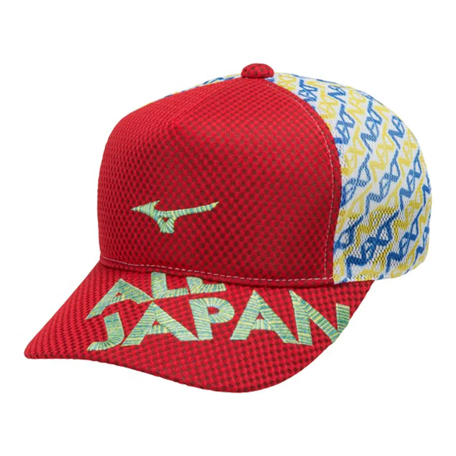 Mũ nón Đỏ - Mũ Mizuno Tennis Cap 62JWAZ12 Màu Đỏ - Vua Hàng Hiệu