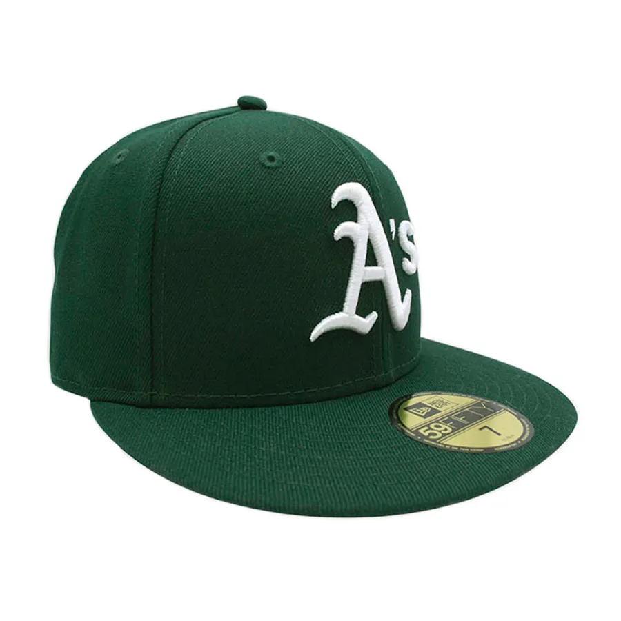 Mũ New Era 59Fifty Oakland Athletics Dark Green Màu Xanh Đậm