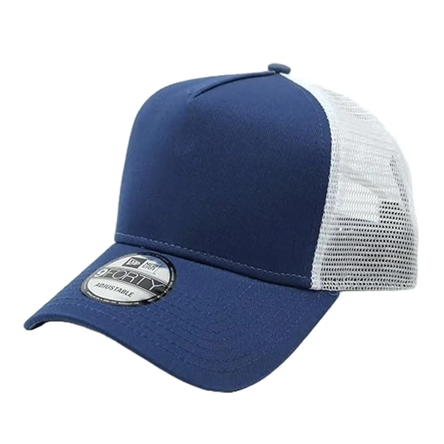 Mũ nón New Era - Mũ New Era 9Forty Plain Mesh Trucker Snapback Cap Màu Xanh Trắng - Vua Hàng Hiệu