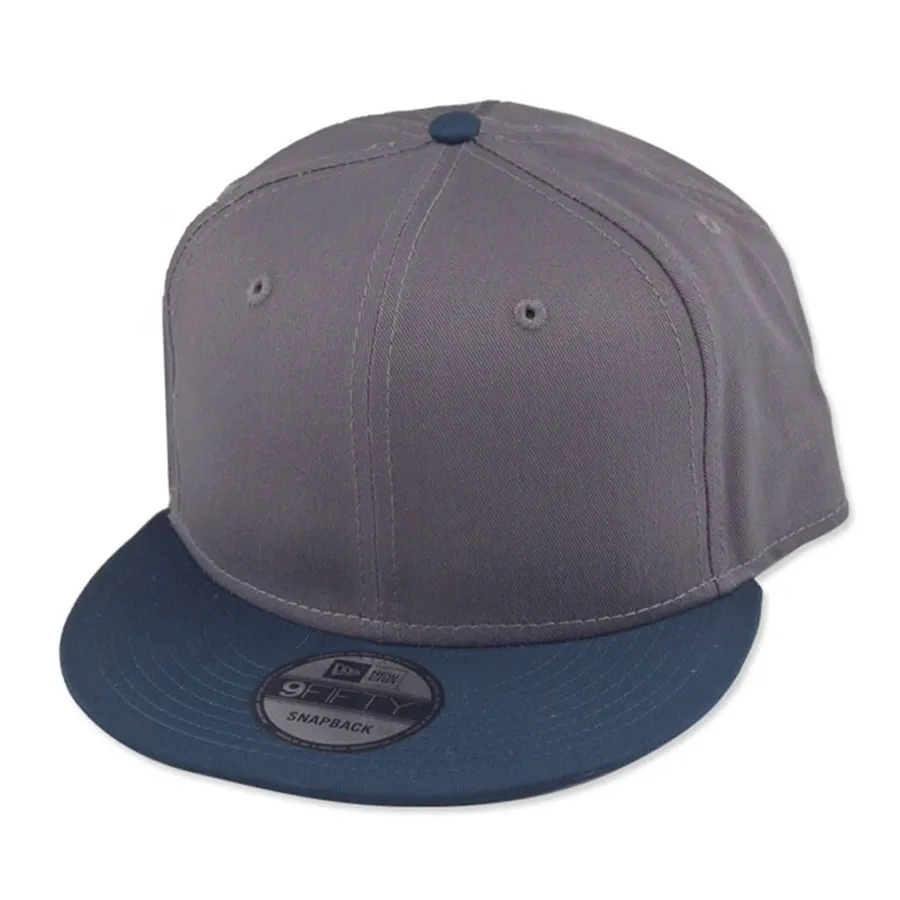 Mũ nón New Era - Mũ New Era Flat Bill Snapback Cap NE400 Màu Xanh Xám - Vua Hàng Hiệu