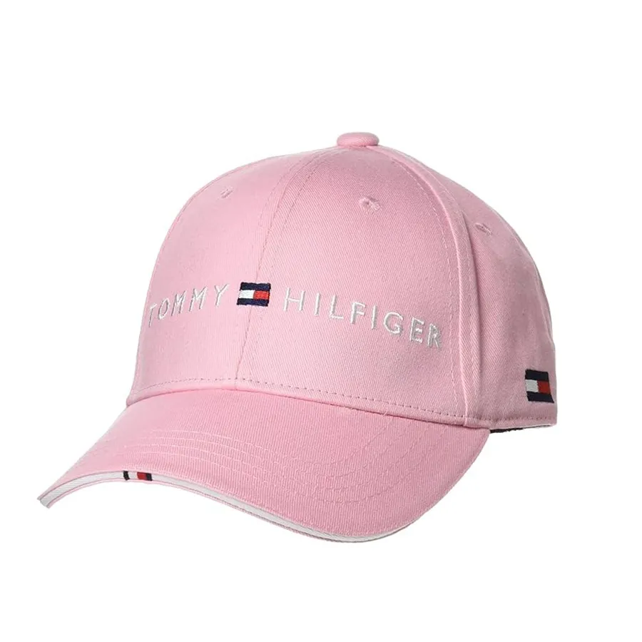 Mũ nón Tommy Hilfiger - Mũ Tommy Hilfiger Golf Basic Twill Cap THMB90EF Màu Hồng - Vua Hàng Hiệu