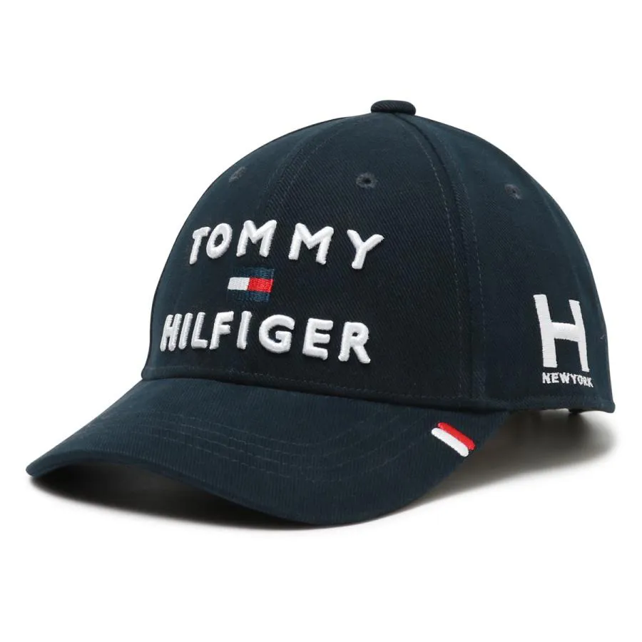 Mũ nón Tommy Hilfiger - Mũ Tommy Hilfiger Triple Logo Cap THMB903F Màu Xanh Navy - Vua Hàng Hiệu