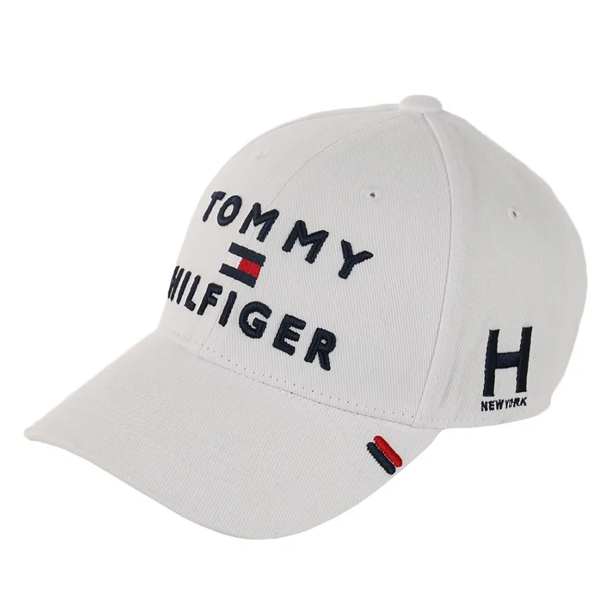Mũ nón Tommy Hilfiger - Mũ Tommy Hilfiger Triple Logo Cap THMB903F Màu Trắng - Vua Hàng Hiệu