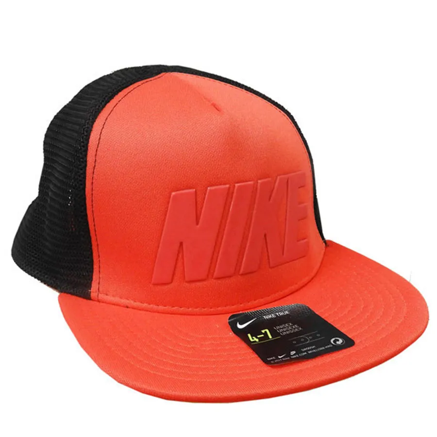 Mũ nón Trẻ em - Mũ Trẻ Em Nike Children Kids Hat Cap Flat Visor Màu Đỏ Cam - Vua Hàng Hiệu