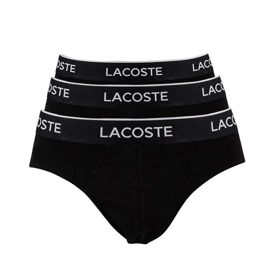 Set 3 Quần Lót Nam Lacoste Men's 3 Pack Màu Đen