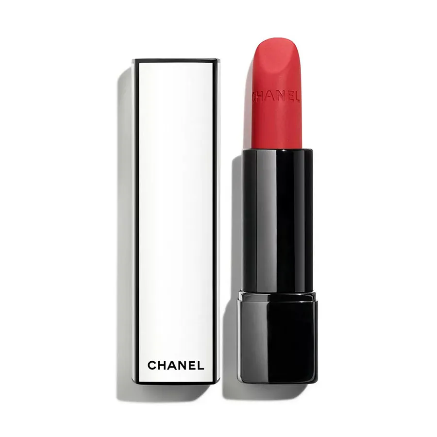 Son Môi Đỏ hồng - Son Chanel Rouge Allure Velvet Nuit Blanche Luminous Matte Lip Colour 00:00 Màu Đỏ Hồng - Vua Hàng Hiệu