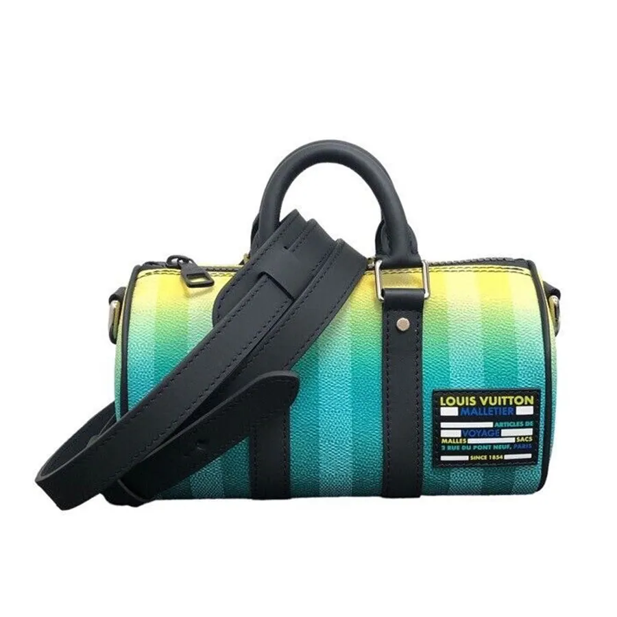 Túi Đeo Chéo Nam Louis Vuitton LV Keepall XS Gradient M59949 Màu Xanh Vàng N-TH
