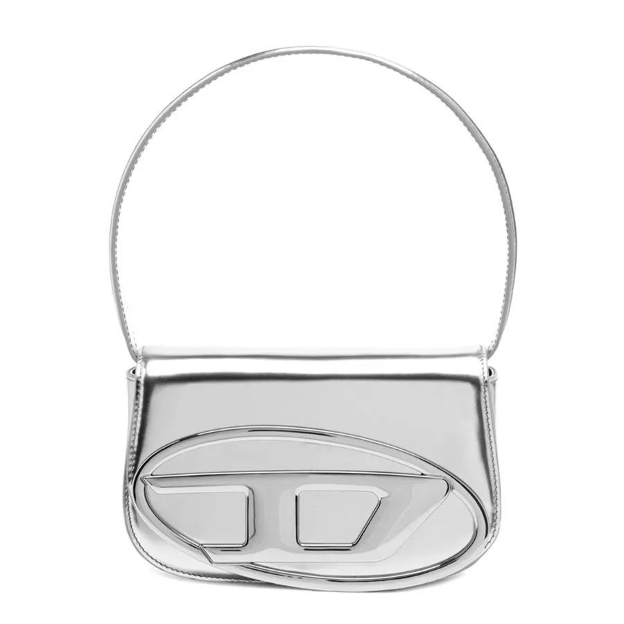Túi Đeo Vai Nữ Diesel Shoulder Bag In Mirrored Leather X08396PS202H0535 Màu Bạc