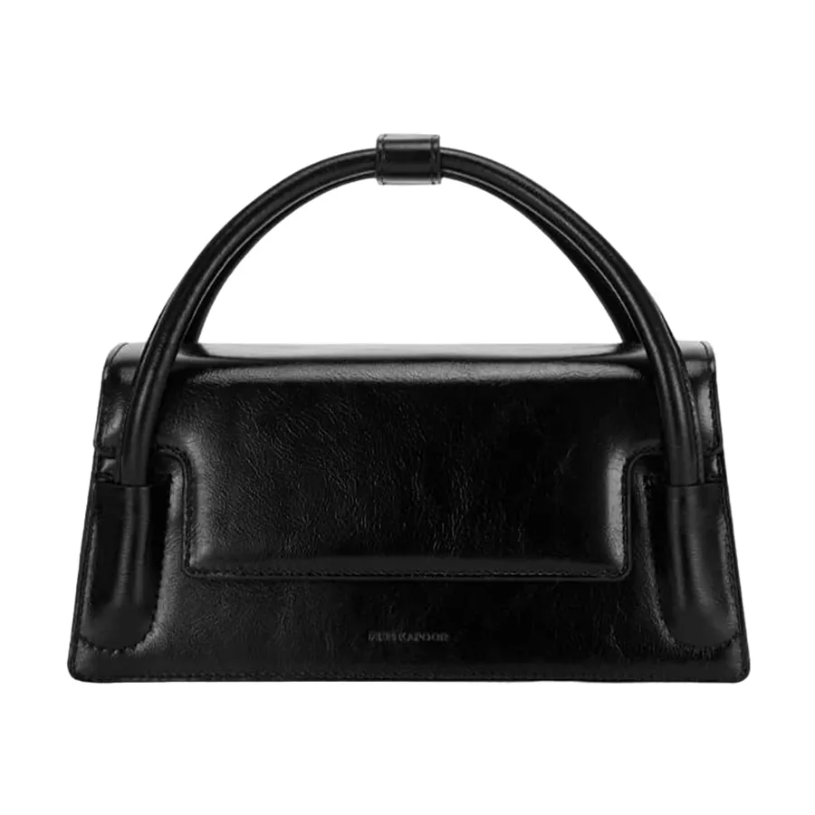 Túi xách Find Kapoor - Túi Xách Tay Nữ Find Kapoor Marty Wedge Bag 22 Crinkled Black Màu Đen - Vua Hàng Hiệu