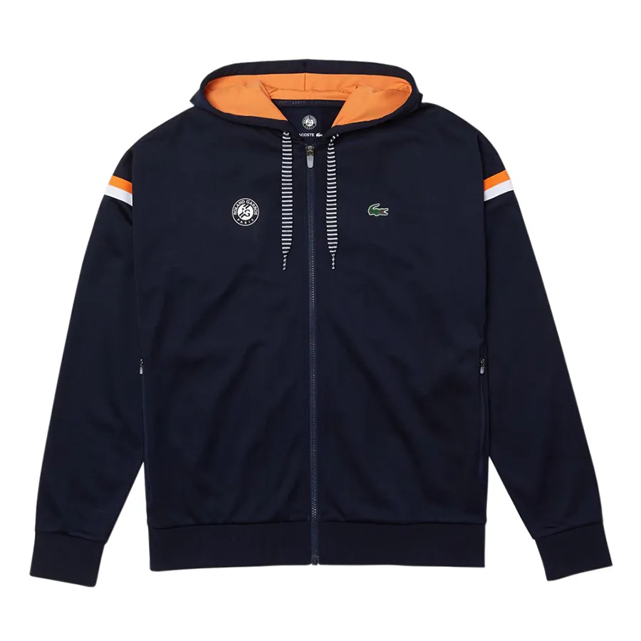 Thời trang Áo Hoodie - Áo Hoodie Lacoste Roland Garros SH0967 Màu Xanh Navy Size 2 - Vua Hàng Hiệu