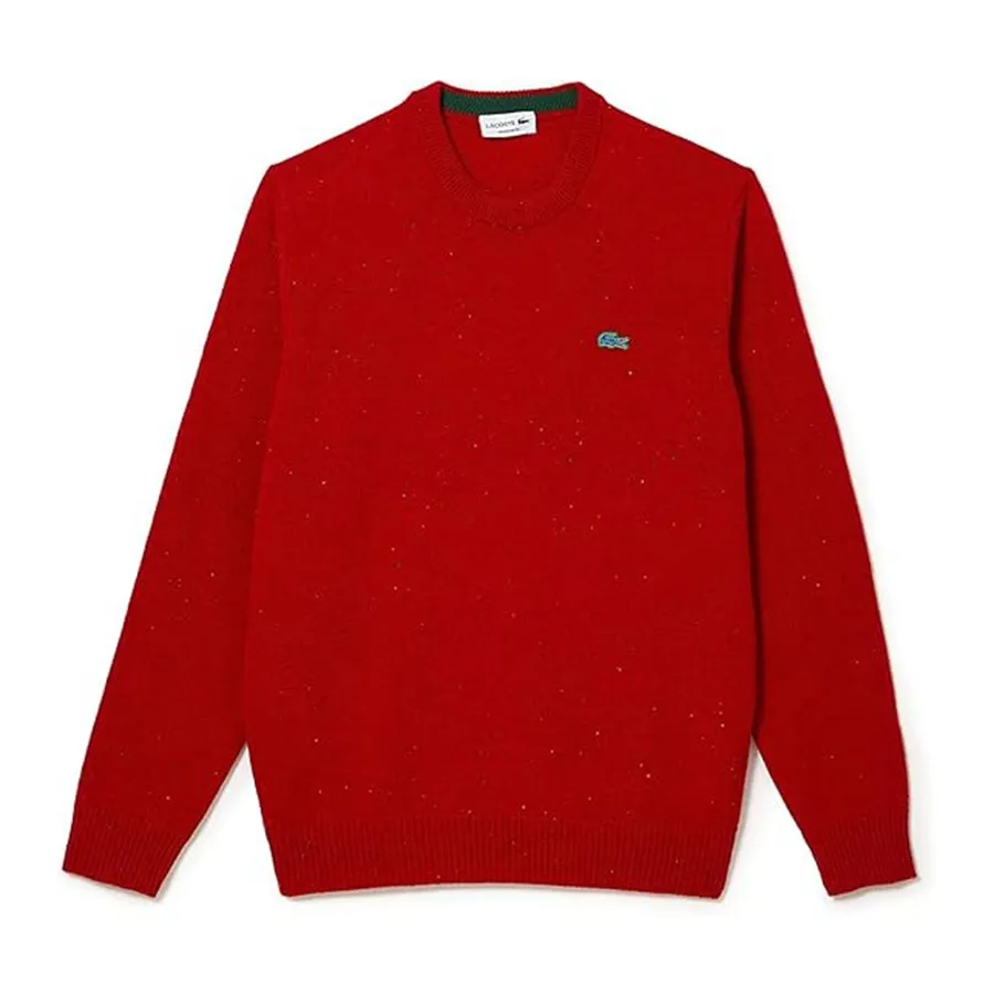 Thời trang Len - Áo Len Lacoste Men's Pullover Sweater AH2341 7CQ Màu Đỏ Size 2 - Vua Hàng Hiệu