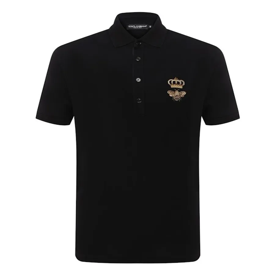 Dolce & Gabbana Áo Polo - Áo Polo Nam Dolce & Gabbana D&G Black Bee Polo Shirt G8LZ1Z Màu Đen Size 44 - Vua Hàng Hiệu