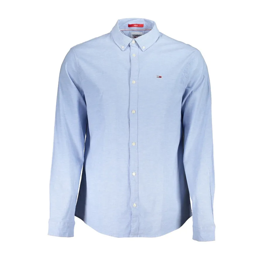 Áo Sơ Mi Dài Tay Nam Tommy Hilfiger Oxford Shirt Slim Fit DM0DM09594_AZC4E Màu Xanh Nhạt Size S