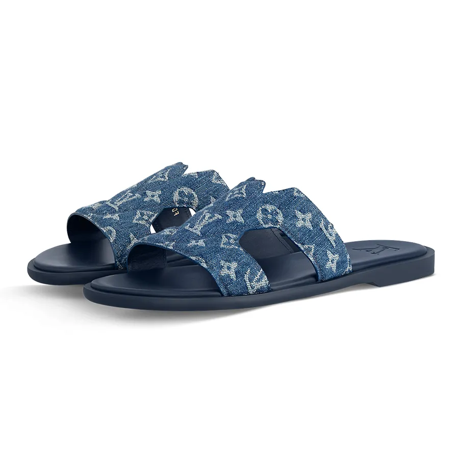 Dép Nam Louis Vuitton LV Oasis Mule 1AC6A1 Màu Xanh Blue Size 40
