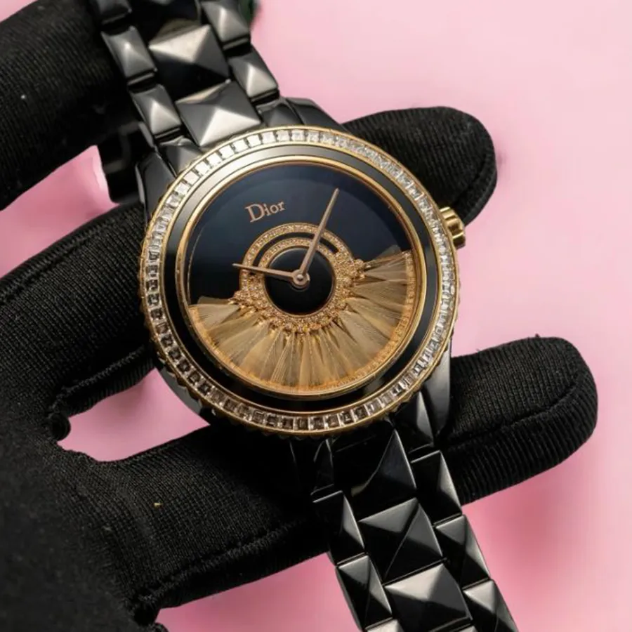 Đồng Hồ Dior VIII Grand Bal Plumes CD124BH2C001 38mm Màu Đen Vàng