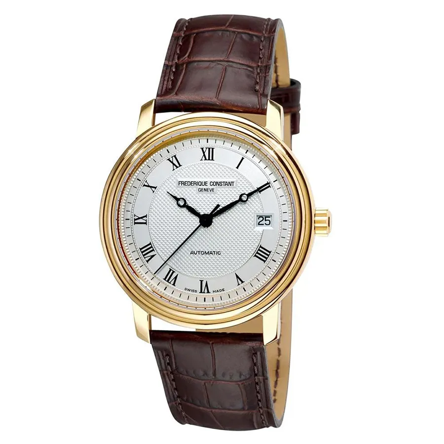 Đồng hồ Frederique Constant Nâu - Trắng - Đồng Hồ Nam Frederique Constant FC-303MC4P5 Màu Nâu Trắng - Vua Hàng Hiệu