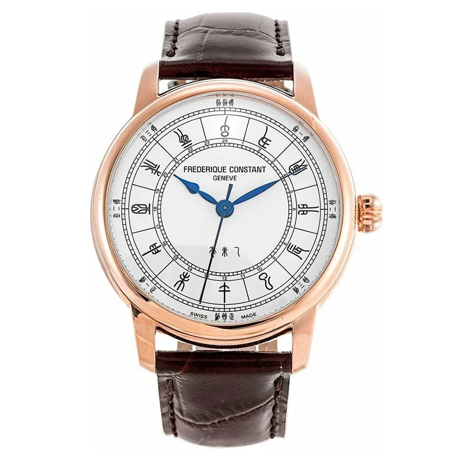 Đồng hồ Frederique Constant Nâu - Trắng - Đồng Hồ Nam Frederique Constant Manufacture Zodiac FC-724CC4H4 Màu Nâu Trắng - Vua Hàng Hiệu