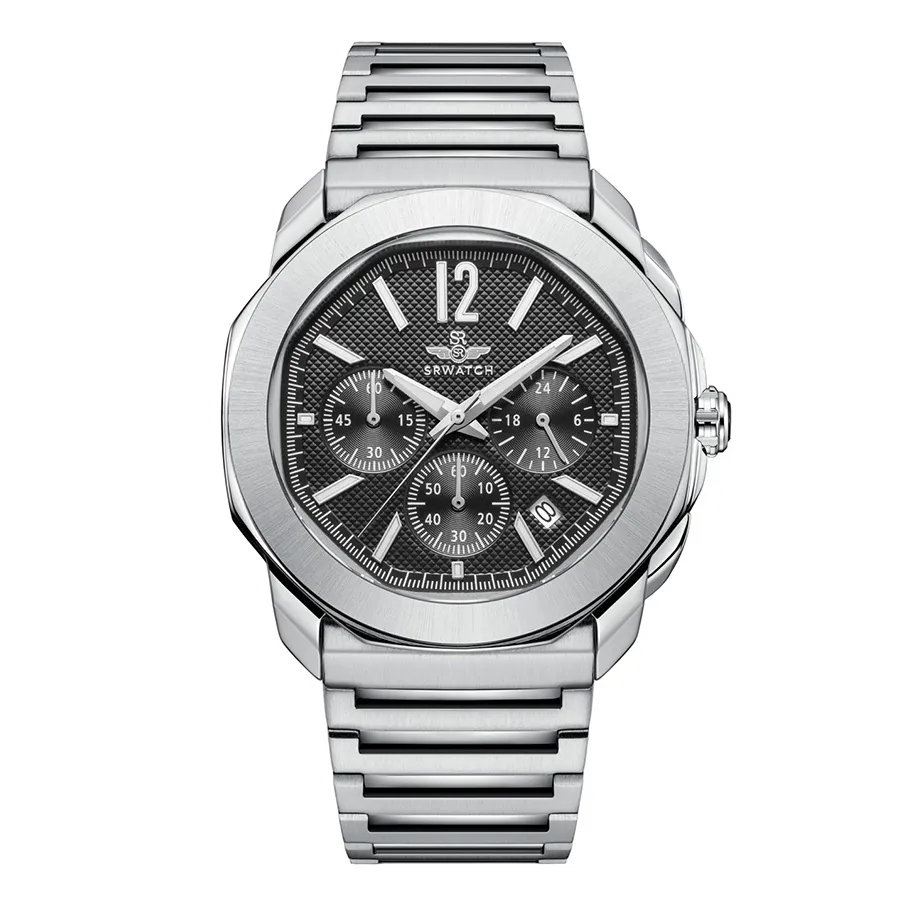 Đồng hồ Máy pin Ronda - Đồng Hồ Nam SRWATCH Quartz Watch SG88882.1101SP Màu Bạc - Vua Hàng Hiệu
