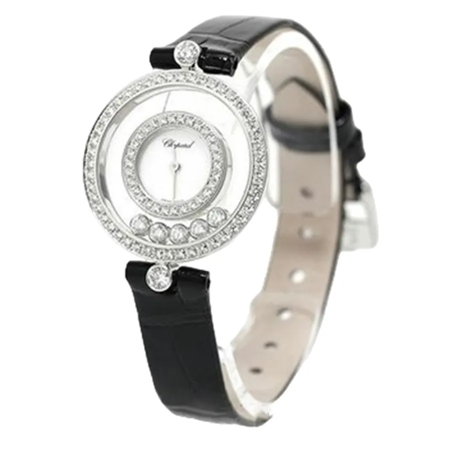 Chopard - Đồng Hồ Nữ Chopard Happy Diamonds 20/3957 Màu Đen Trắng - Vua Hàng Hiệu