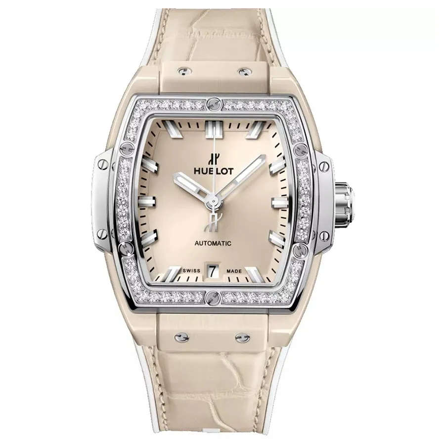 Hublot - Đồng Hồ Nữ Hublot Spirit Of Bigbang 39mm Ceramic Beige 665.CZ.891B.LR.1204 39mm Màu Be - Vua Hàng Hiệu