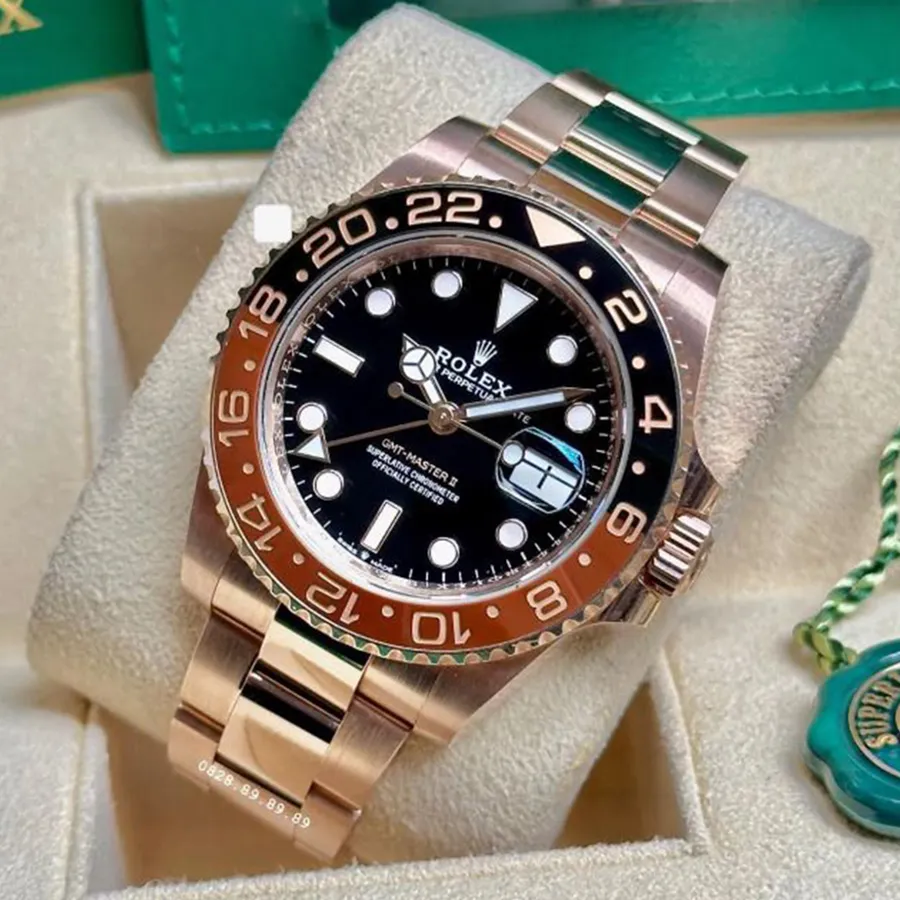 Đồng Hồ Rolex GMT Master II 126715CHNR-0001 Rootbeer Everose Màu