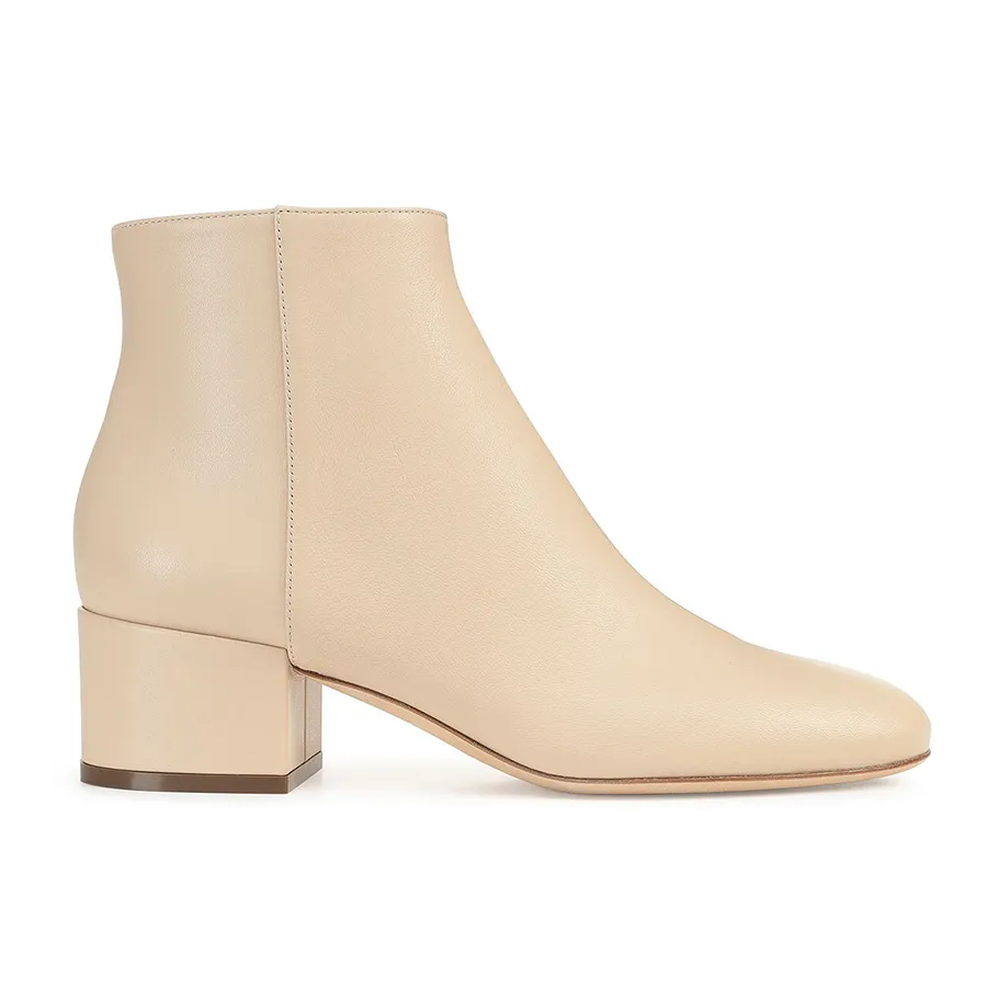【Sergio Rossi】Virginia Bootie HH045 Booties Black Low heel: 45mm, Virginia - Booties Black
