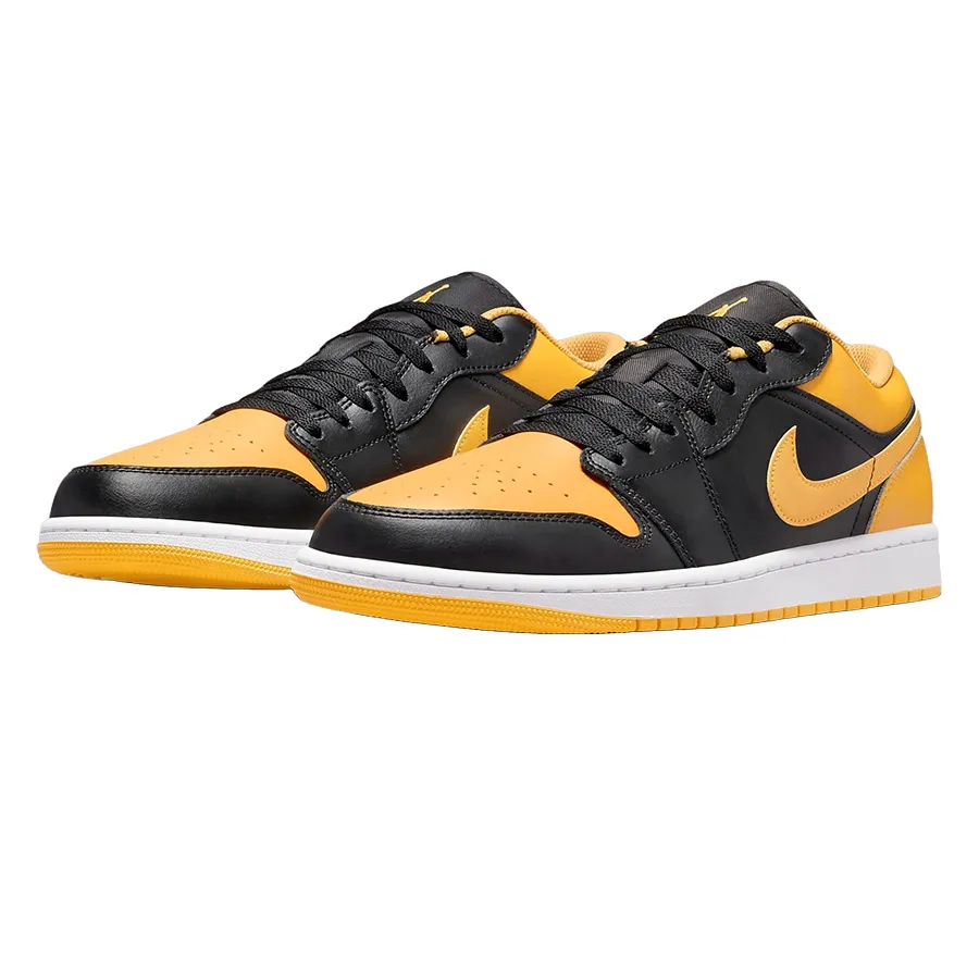 Giày Thể Thao Nike Air Jordan 1 Low 553558-072 Màu Đen Vàng Size 41