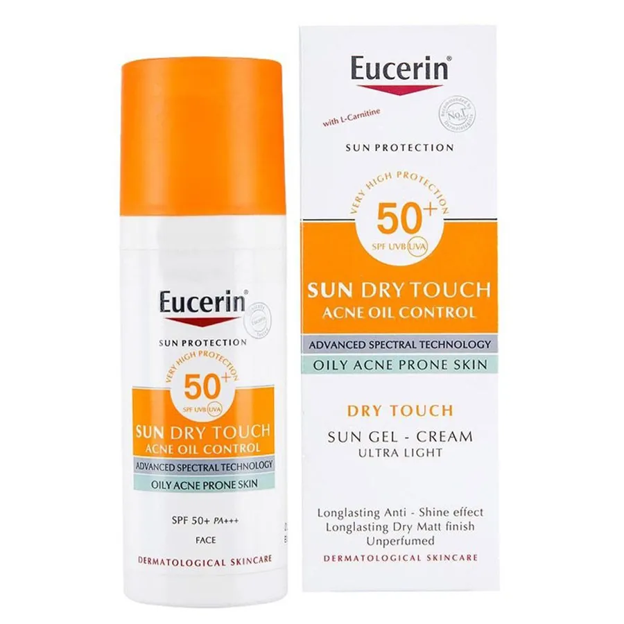 Kem chống nắng - Kem Chống Nắng Eucerin Sun Gel-Creme Oil Control Dry Touch SPF 50+ Cho Da Nhờn Mụn 50ml - Vua Hàng Hiệu