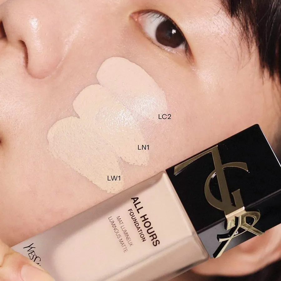 Kem Nền Yves Saint Laurent YSL All Hours Foundation Mat Lumineux Luminous  Matte Tone LW1