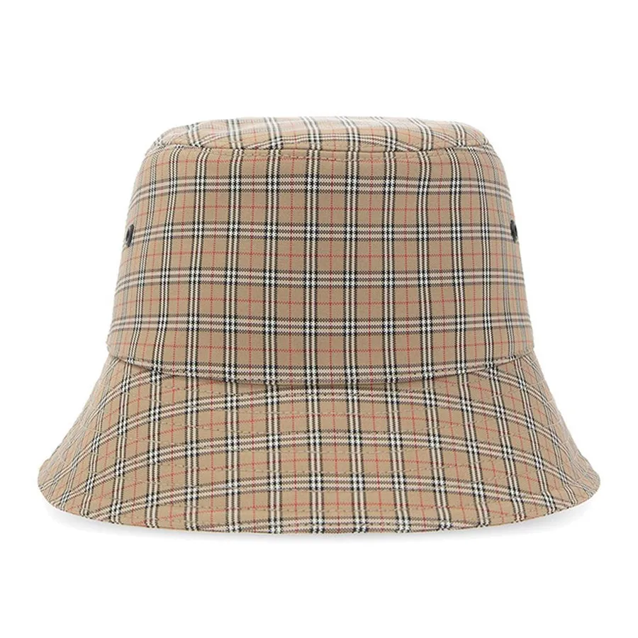 Mũ nón Cotton - Mũ Burberry Mini Check Bucket Hat 8044075 Phối Màu Size XS - Vua Hàng Hiệu