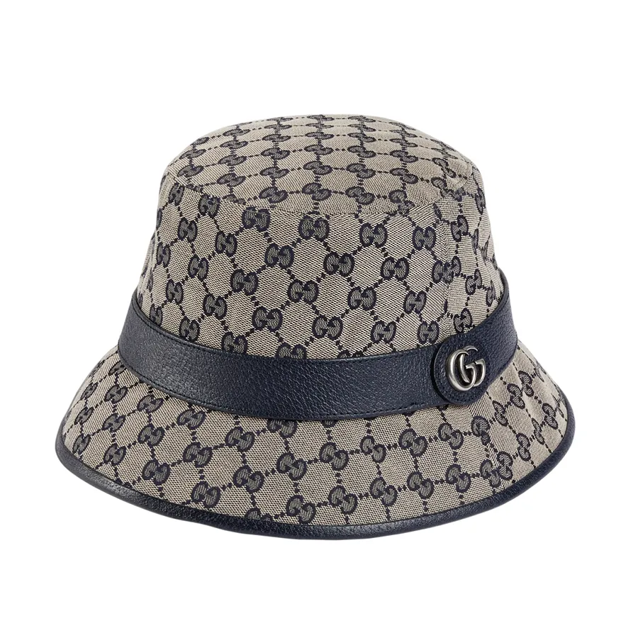 Mũ nón Gucci - Mũ Gucci GG Canvas Bucket Hat 576587 4HG53 4068 Màu Xanh/Beige Size M - Vua Hàng Hiệu