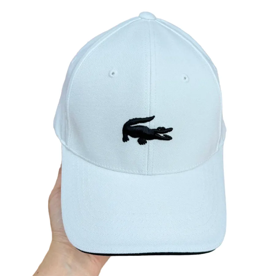 Mũ Lacoste Adjustable Organic Cotton Cap Màu Trắng