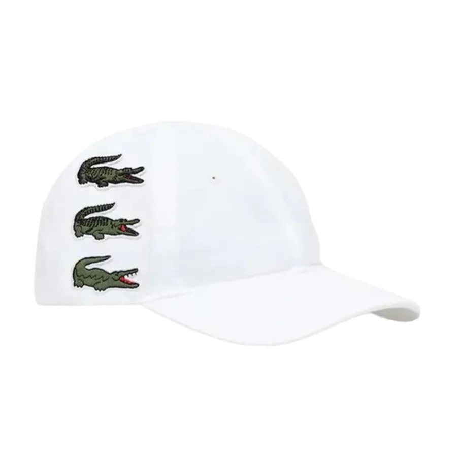 Mũ Lacoste Cotton Baseball Cap White Color RK3523 001 Màu Trắng