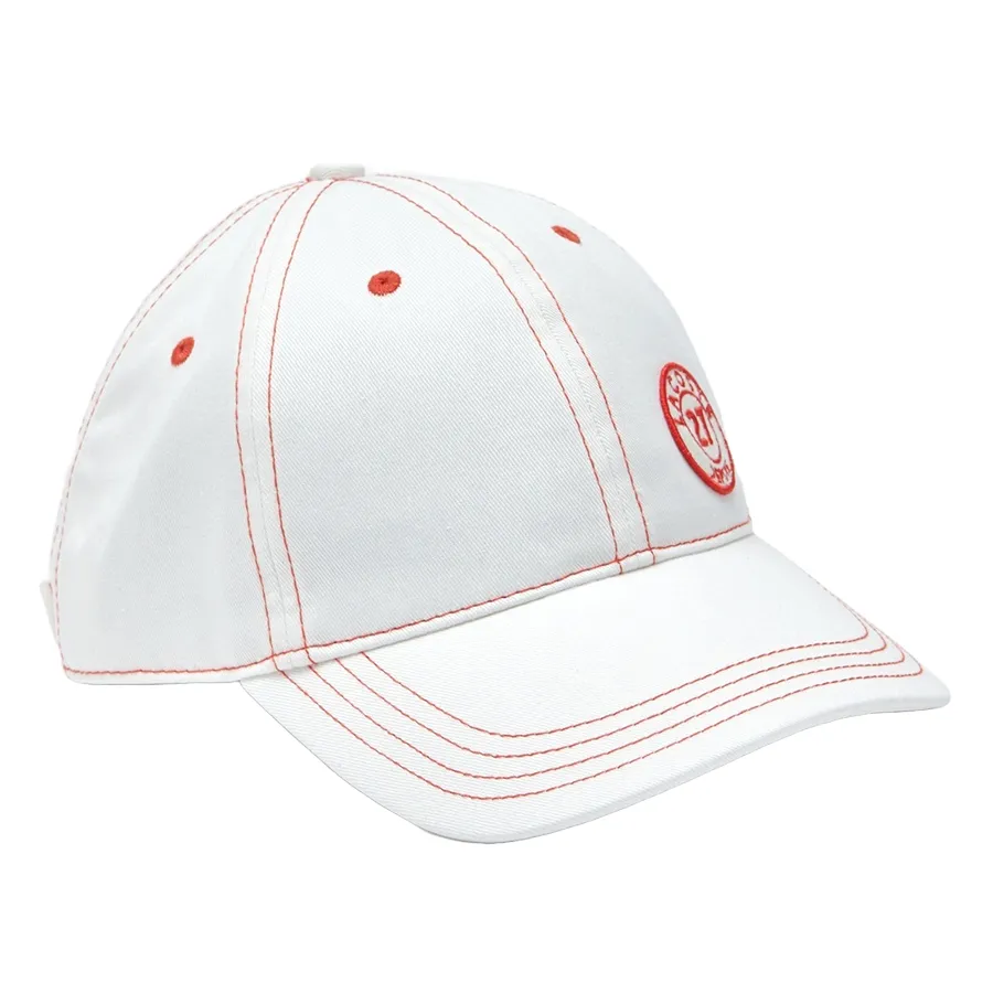 Mũ Lacoste Overstitched Cotton Cap RK0824 7HU Màu Trắng
