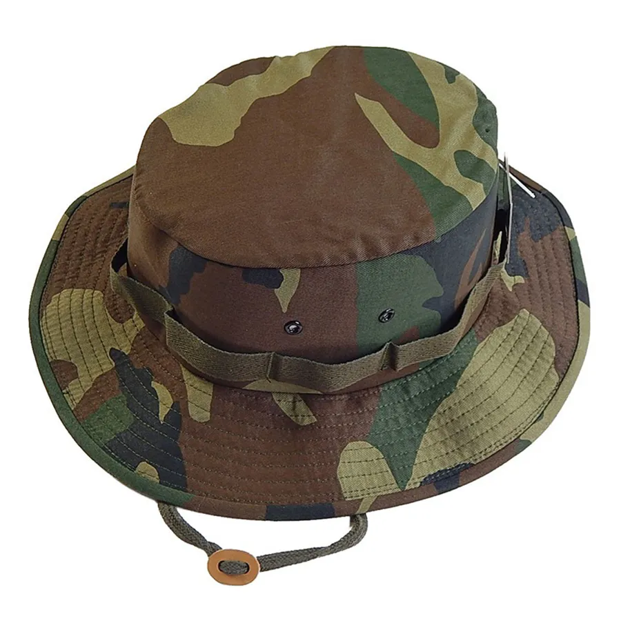 Rothco - Mũ Rothco Fabric Boonie Woodland Cammo Hat Màu Camo Size 57-58 - Vua Hàng Hiệu