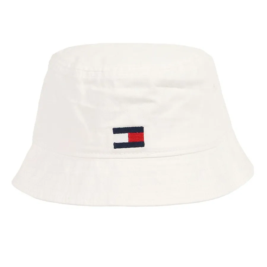 Mũ nón Tommy Hilfiger - Mũ Tommy Hilfiger Brand Logo Casual Stylish Bucket Hat Màu Trắng Size 56 - Vua Hàng Hiệu