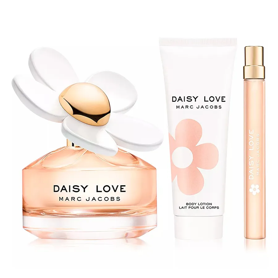 Nước hoa Bộ sản phẩm - Set Nước Hoa Nữ Marc Jacobs Daisy Love EDT Gift 3 Món - Vua Hàng Hiệu