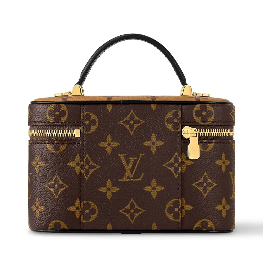 Túi Đeo Chéo Nữ Louis Vuitton LV Vanity Chain Pouch M47125 Màu Nâu