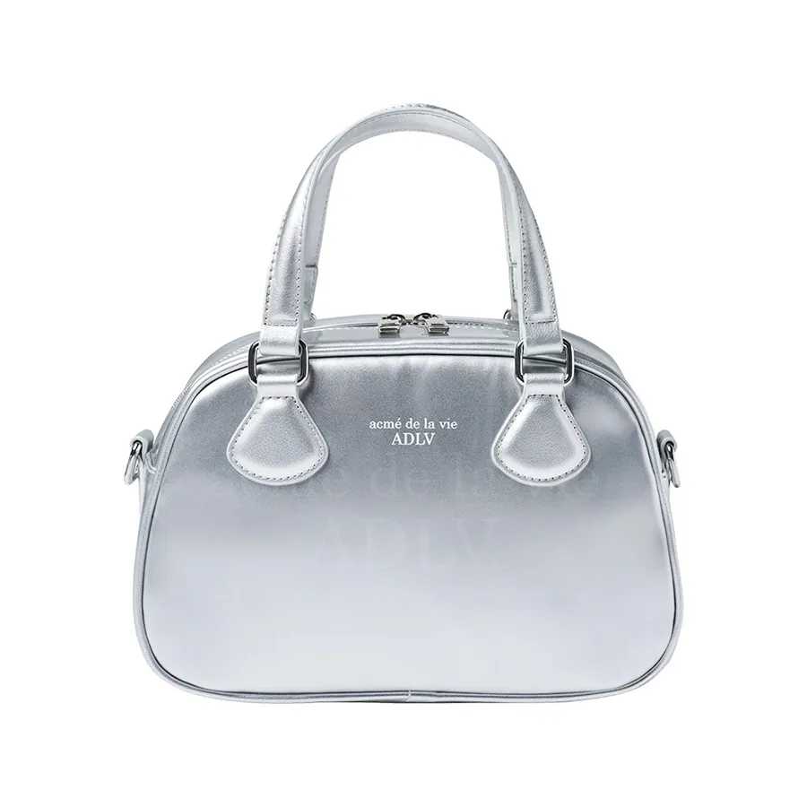 Acmé De La Vie - Túi Tote Acmé De La Vie ADLV Dempsey Enamel Bowling Tote Bag ADLV-24SS-ACENBT-SVR Silver Màu Bạc - Vua Hàng Hiệu