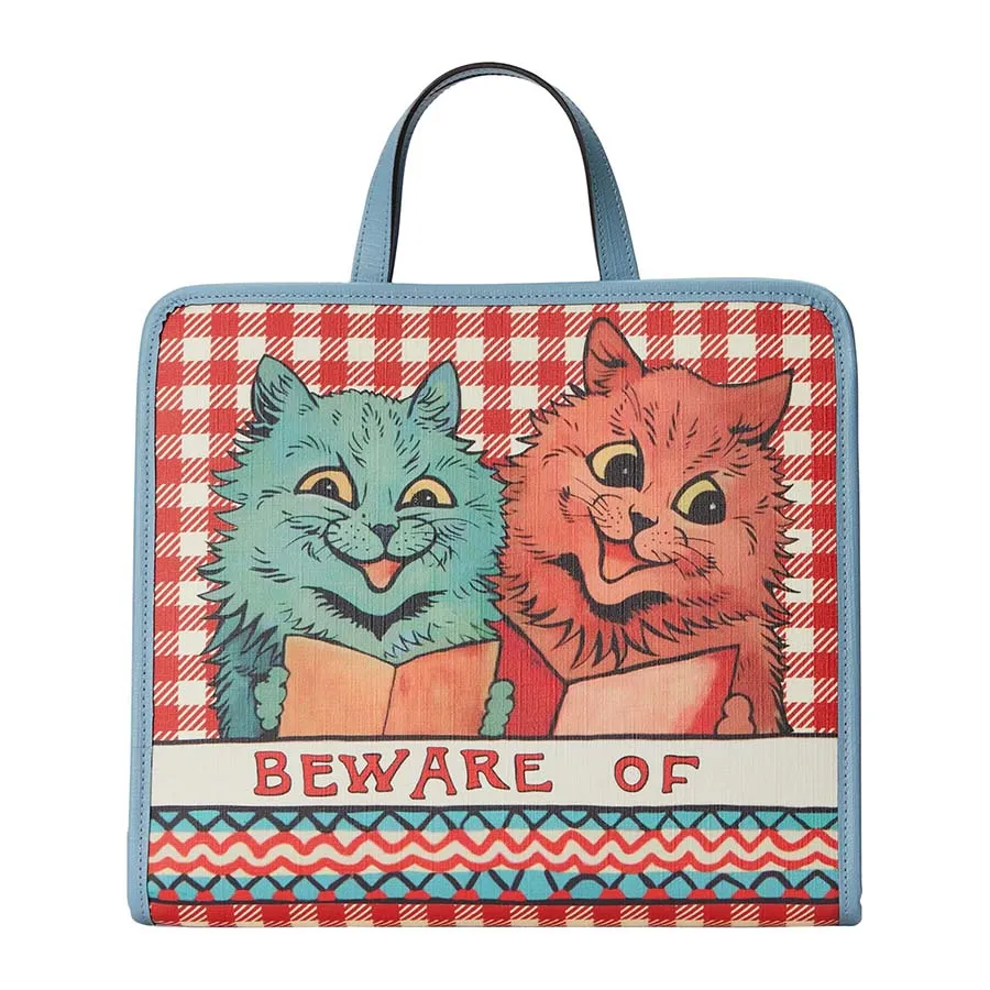 Túi xách - Túi Tote Gucci Cat Print Top-Handle Bag Phối Màu - Vua Hàng Hiệu