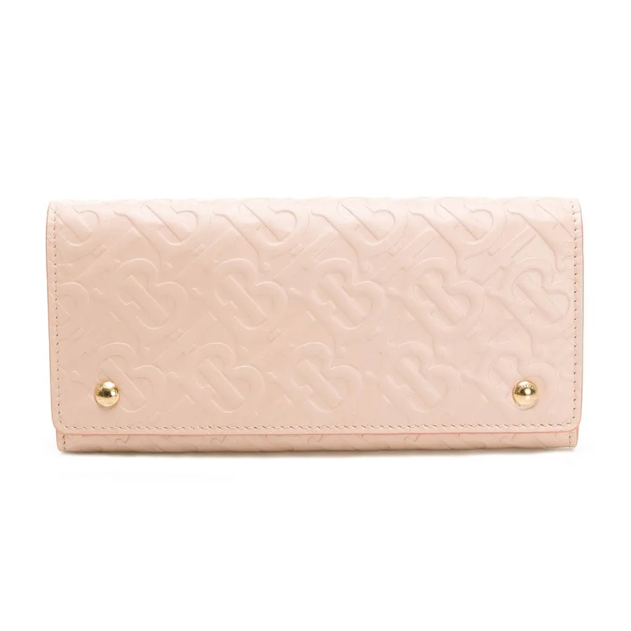 Túi xách Burberry Anh - Ví Nữ Burberry Leather Long Wallet Pink 8011614 Màu Hồng Phấn - Vua Hàng Hiệu