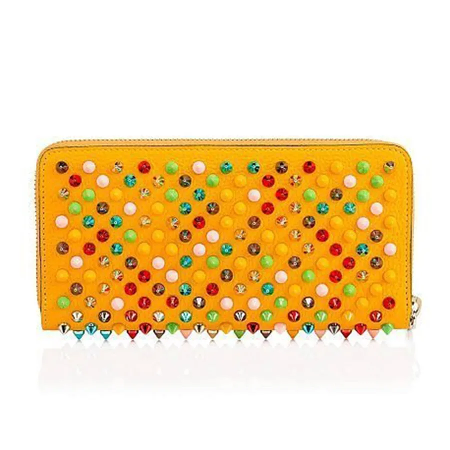 Túi xách - Ví Nữ Christian Louboutin Panatone Wallet Màu Vàng - Vua Hàng Hiệu