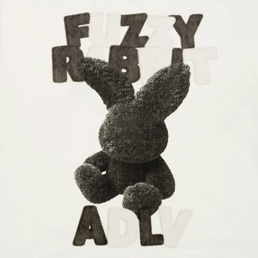 Tシャツ・カットソー ACME DE LA VIE FUZZY FONT RABBIT SHORT SLEEVE T-SHIR 4BUK061 acme de la vie