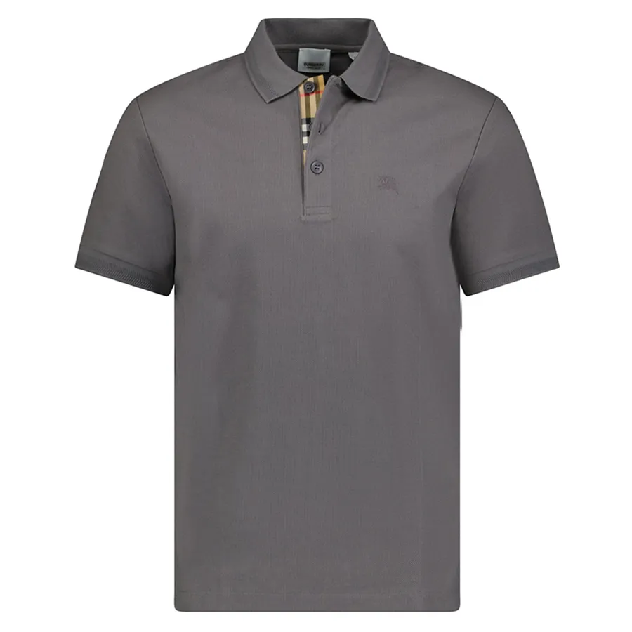 Thời trang Burberry 100% Cotton - Áo Polo Nam Burberry Eddie Shirt Grey 8067584 Màu Xám Size XS - Vua Hàng Hiệu