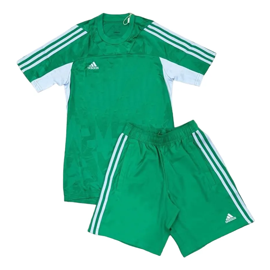 Thời trang Polyester - Bộ Thể Thao Adidas Training Essential Pique 3-Stripes Màu Xanh Lá Size XS - Vua Hàng Hiệu